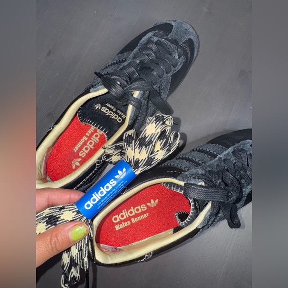 Adidas x Wales Bonner Country Black Originals Sneakers - Picture 11 of 12